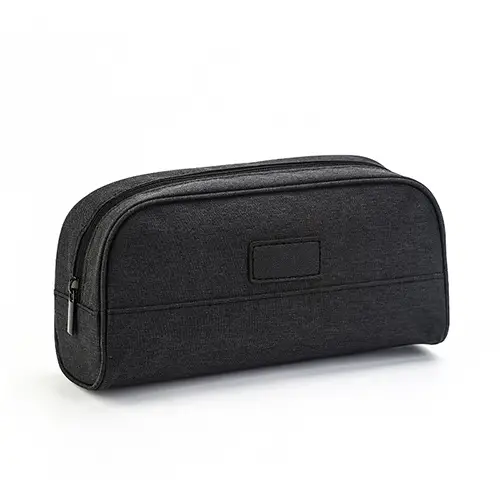 Bearky Beauty Makeup Bag for Oxford Travel Cosmetic Pouch （Black）